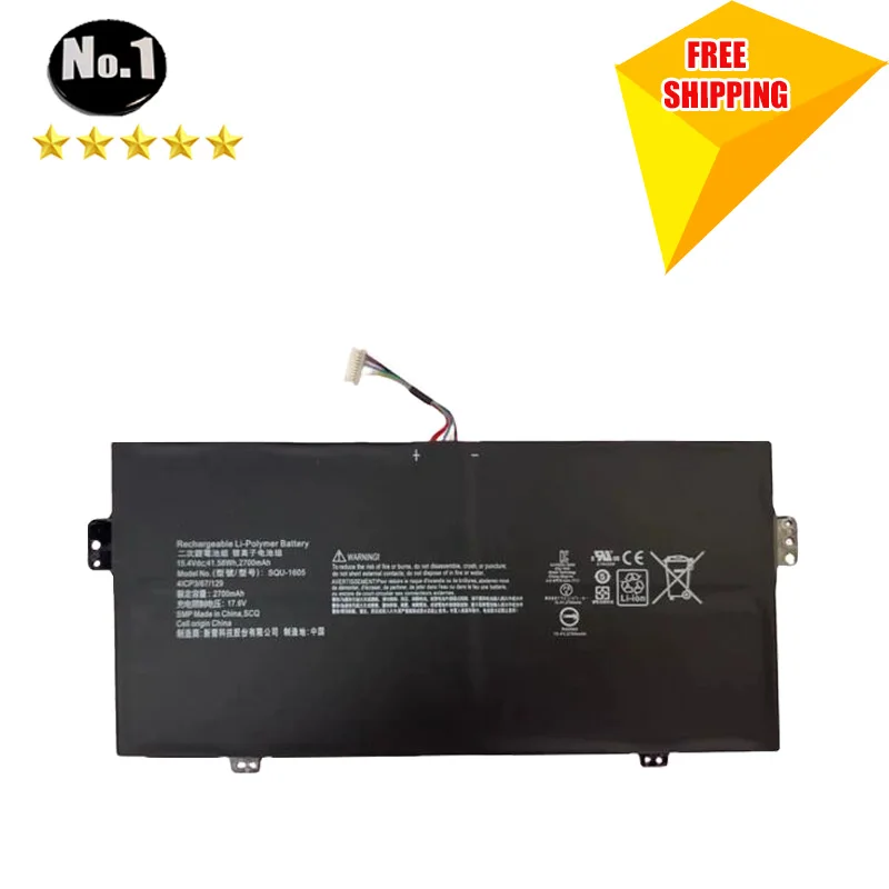 WHOLESALE NEW SQU-1605 GENUINE QUALITY Laptop Battery for ACER Swift 7 S7-371 SF713-51 for Acer Spin 7 SP714-51 41CP3/67/129