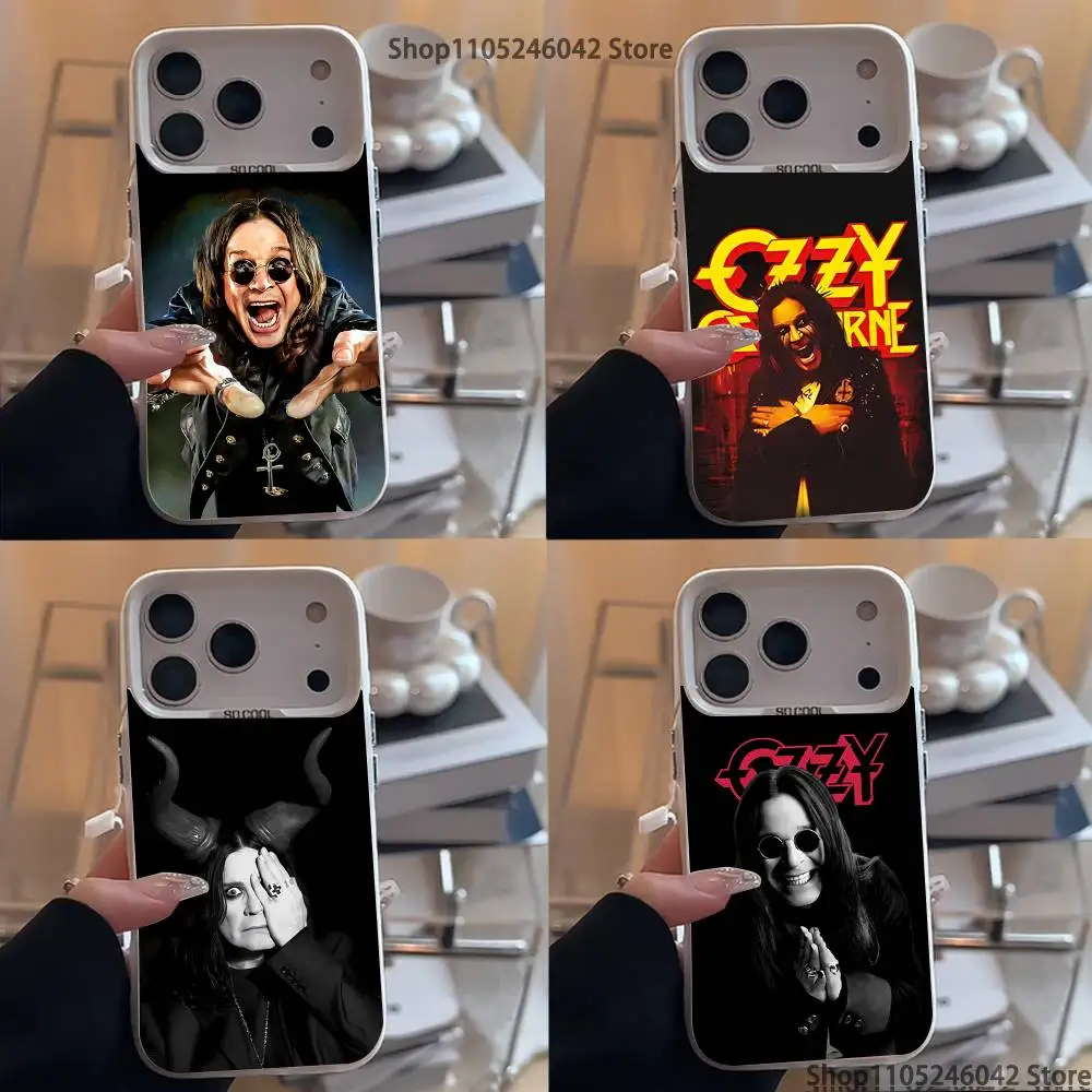 

O-Ozzy Singer O-Osbourne White Matte Shockproof CoverPhone Case For iPhone 17,16,15,14,13,12,11,Pro,XS,Max,Plus,Mini,SE4,E