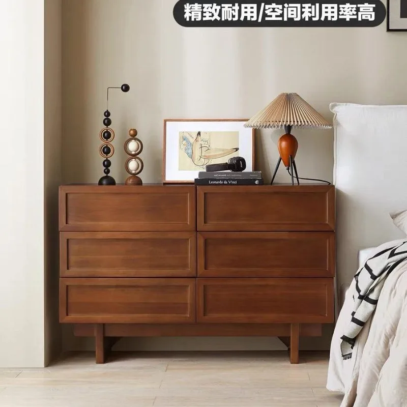 room stand drawer retro locker storage light luxury bedroom bedsid medieval