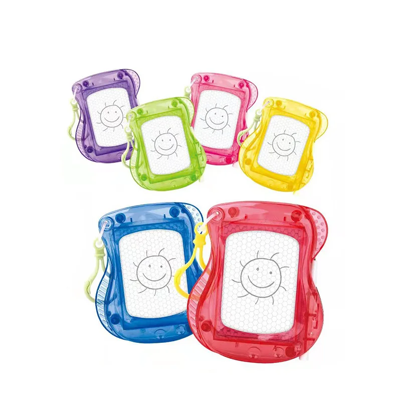 Creative Mini Sketchpad Keychain Magnetic Drawing Board Doodle Sketch Pad Keyring Backpack Schoolbag Pendant Kids Toys Gifts