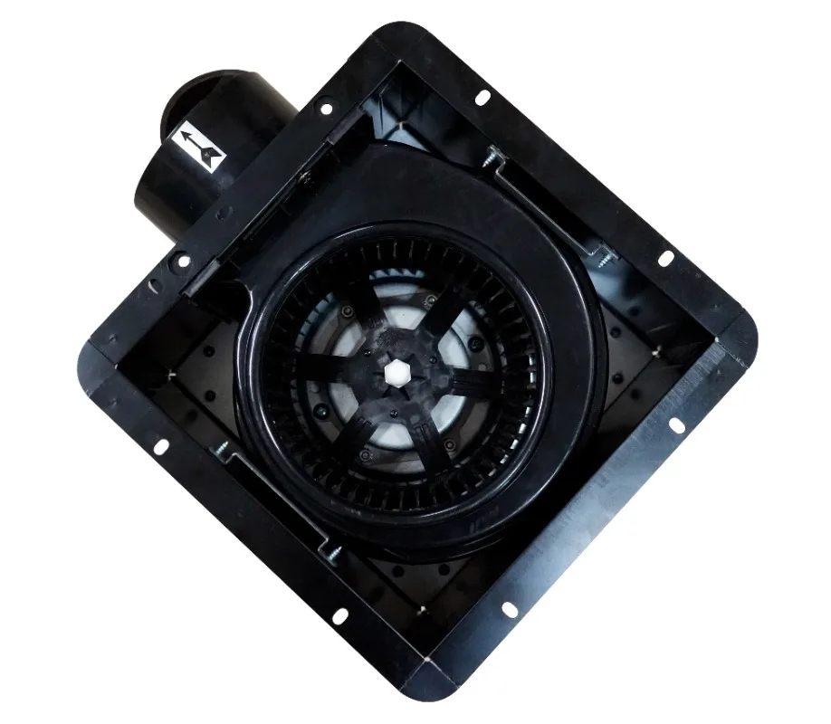 Semi-plastic box ceiling duct tubular window installation bathroom ventilation fan