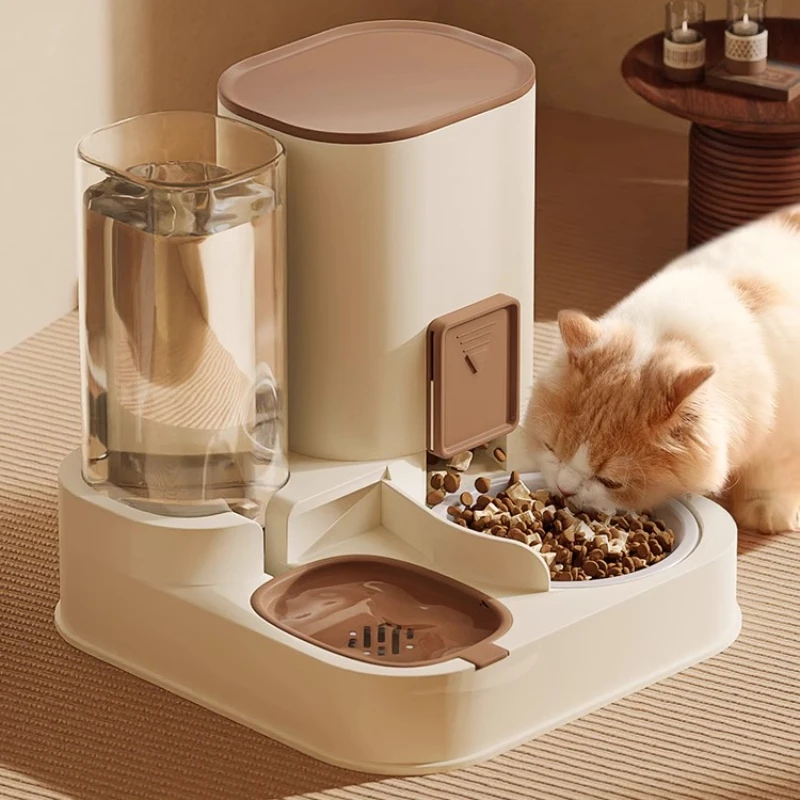 

Cat Large Capacity Water Dispenser Dry Wet Separation for Automatic Feeder Drinking Water Supplies Food Container Pet Supplies