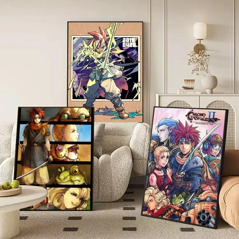 Craftsmanship RPG Game Chrono Trigger-T Poster Canvas painting with prints Home bedroom living room decoration gift
