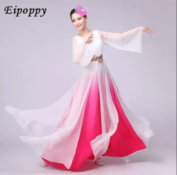 New Chorus Performance Costumes Dresses Ethnic Dance Costumes Stage Dressing Classical Modern Dance Dance Dresses