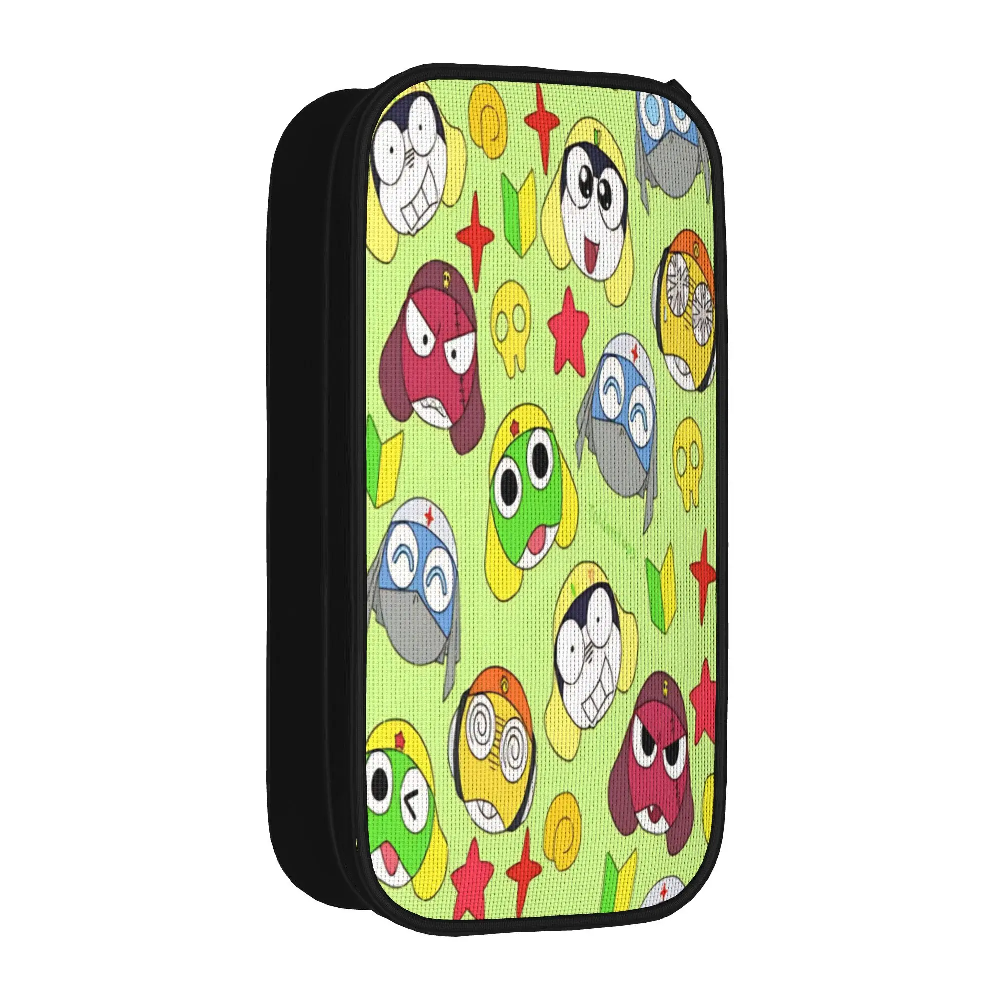 Keroro Frog Cartoon Pencil Case Creative   Pen Box Bags Girl Boy Large Storage School Supplies Cosmetic Pencilcases