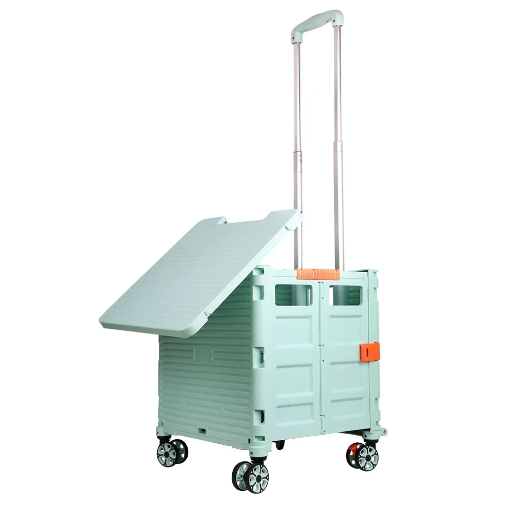 Wholesale Shopping Carts Customized Shopping Truck Foldable Plastic Shopping Truck