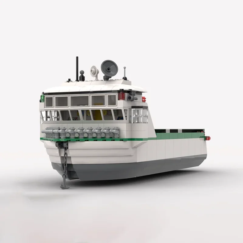 Modello di trasporto urbano Moc Building Blocks Modello di barca a traghetto Tecnologia Regali modulari Costruzione Set di assemblaggio fai-da-te Giocattoli