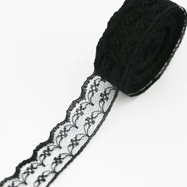 (10 Yards/Roll) Black Lace Fabric Ribbon Webbing Decoration Lovely Gift Packing Material - Image 9