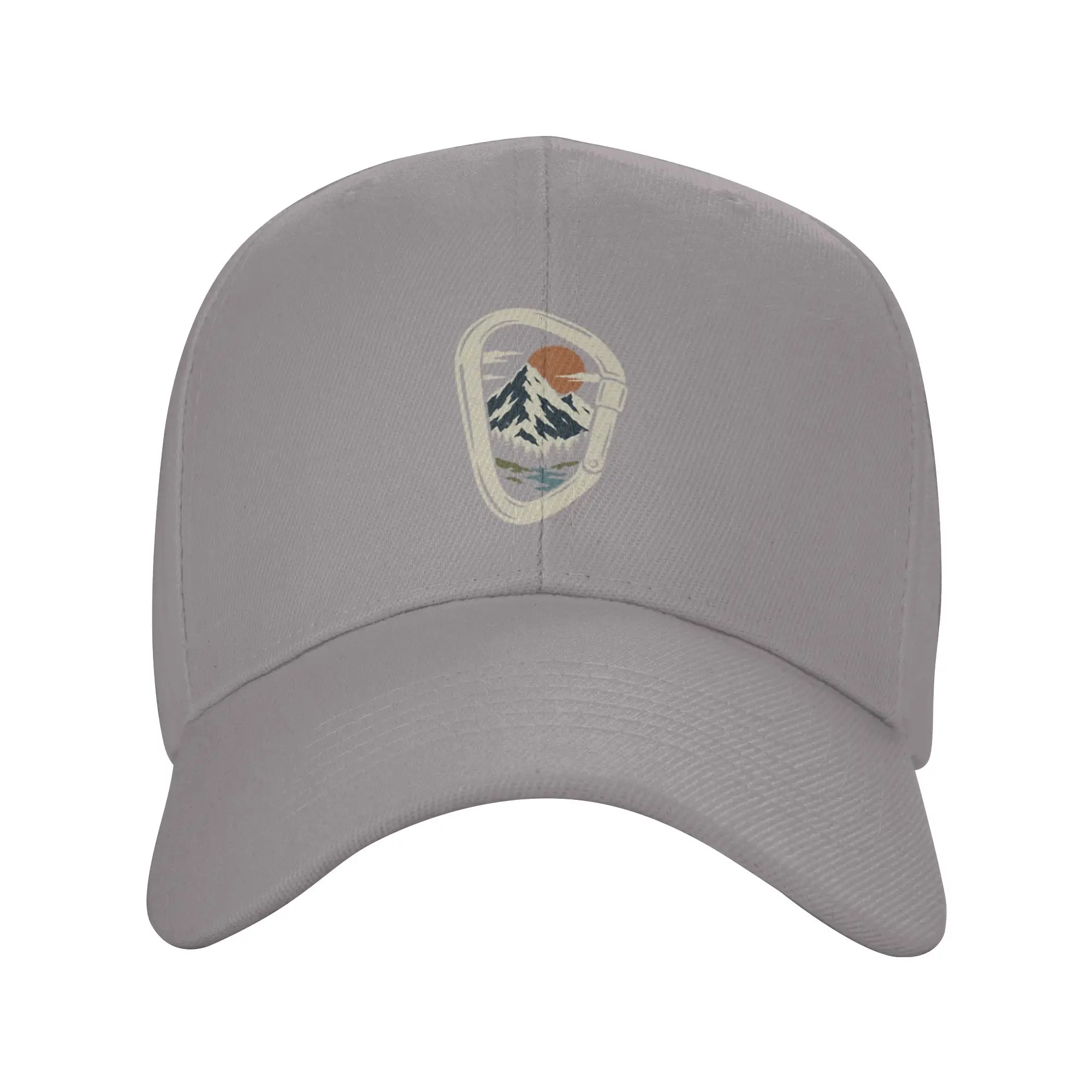Hot Sale Vintage Mountain Climbing Carabiner Adventure Baseball Cap  Retro Visor  Bike Tour Visor