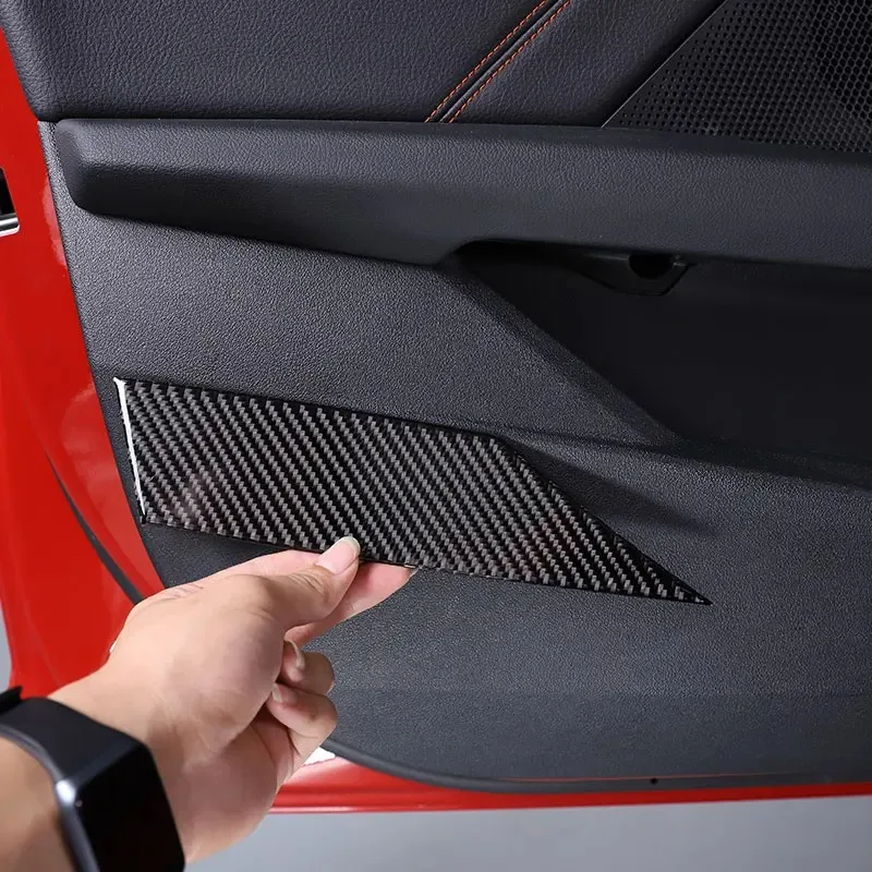 

For BMW 2 Series F44 2020-2025 Soft Carbon Fiber Car Inside Door Panel Cover Trim Sticker Interior Car Accessories