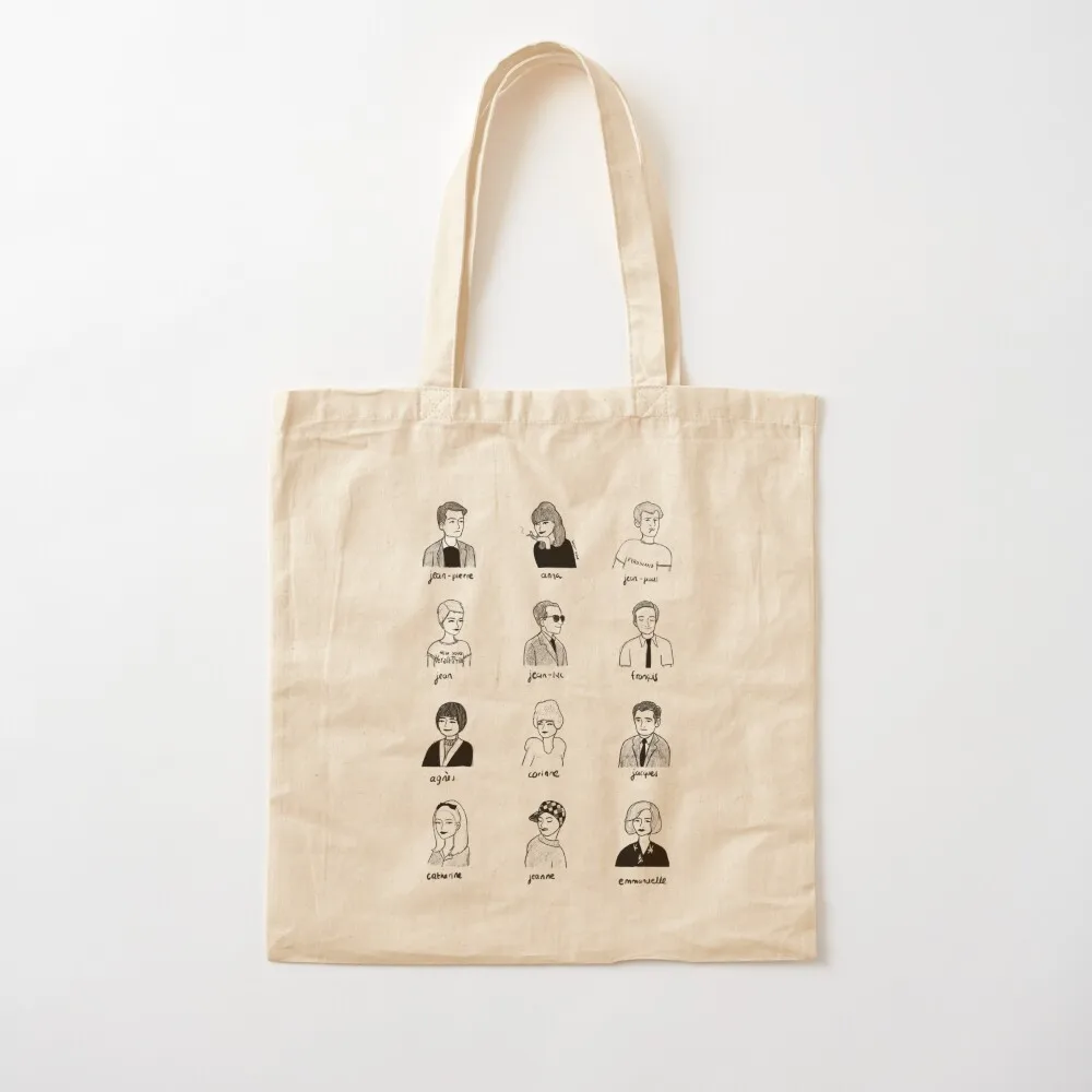 

FRENCH NEW WAVE ICONS Print Tote Bag Women's shopping bag canvas tote bag Gift Women's beach bags Canvas Tote