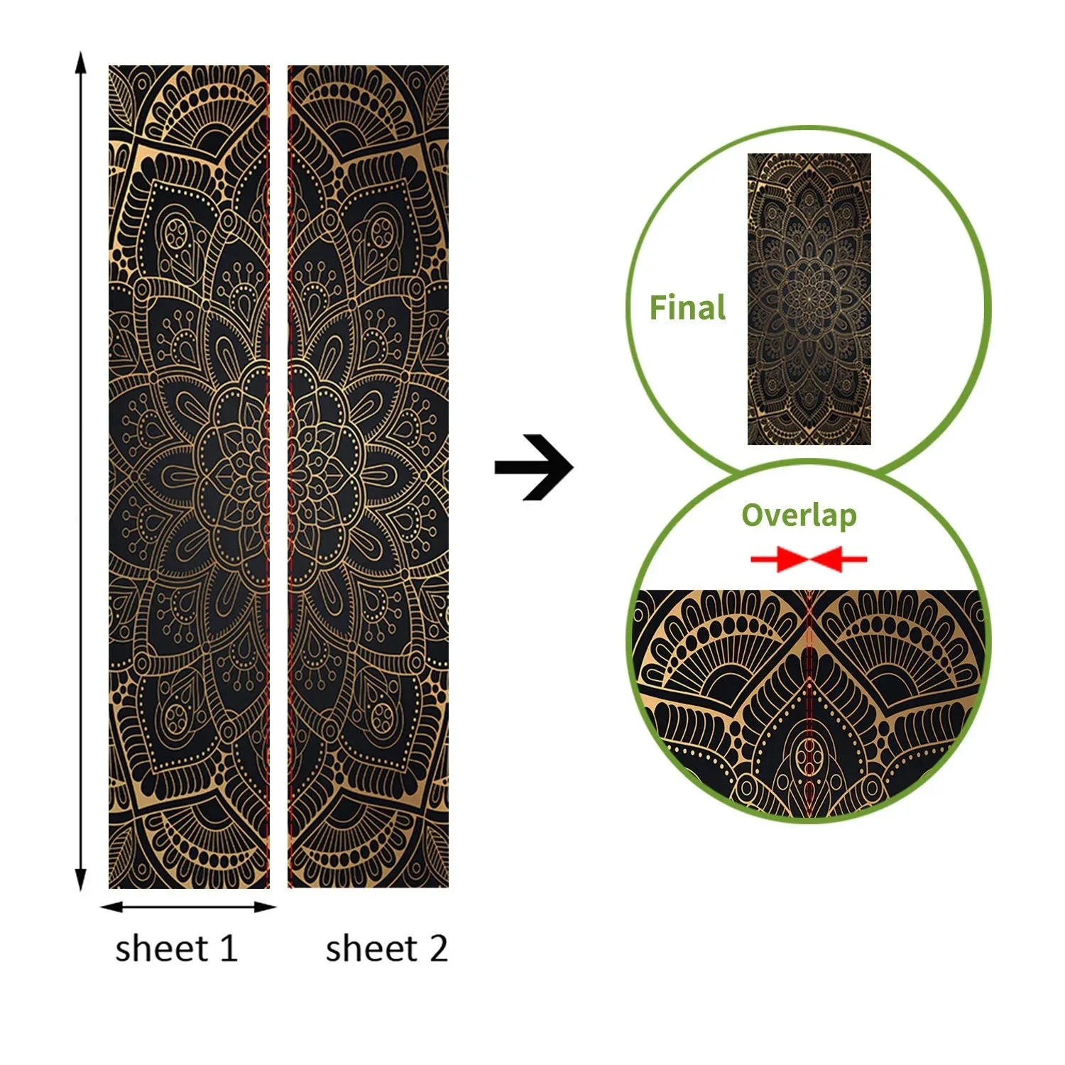 Lush Green Forest 3D Door Sticker Self-Adhesive Realistic Door Mural for Bedroom Cabinets Wardrobe Refrigerator Aesthetics Decor