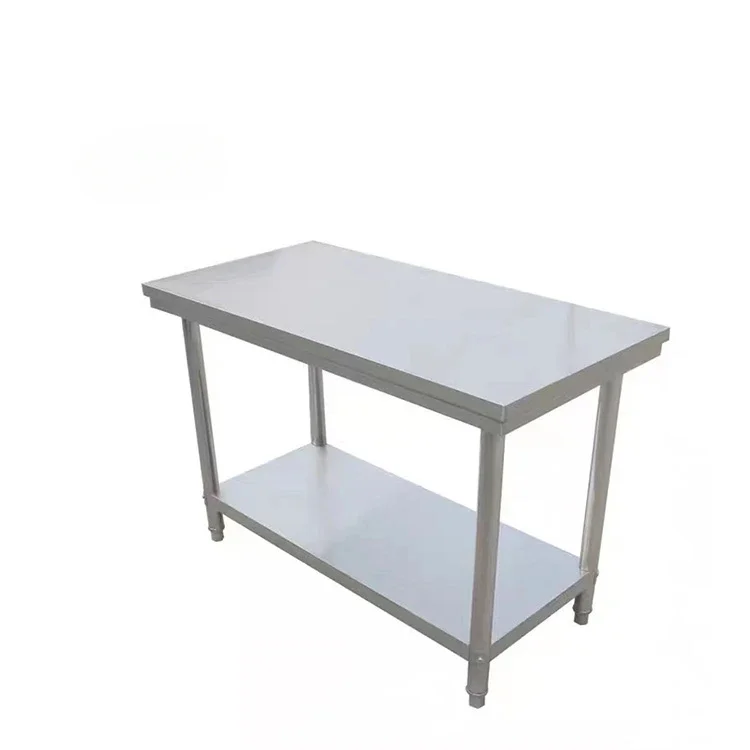 Custom Commercial Kitchen Equipment Worktable With Backsplash