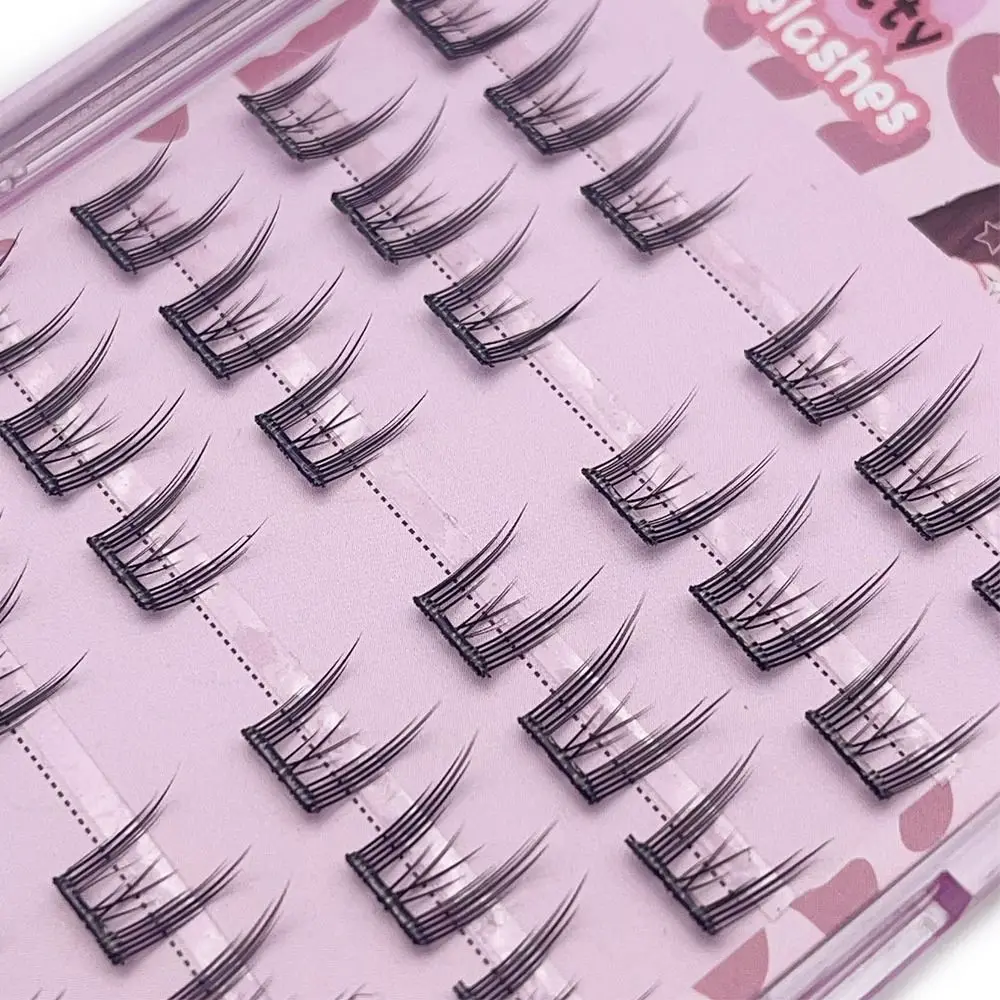 Self Adhesive Self Adhesive Eyelashes No Glue Needed Natural Wispy Press On Lashes Clusters Reusable Pre-Glued Eyelashes