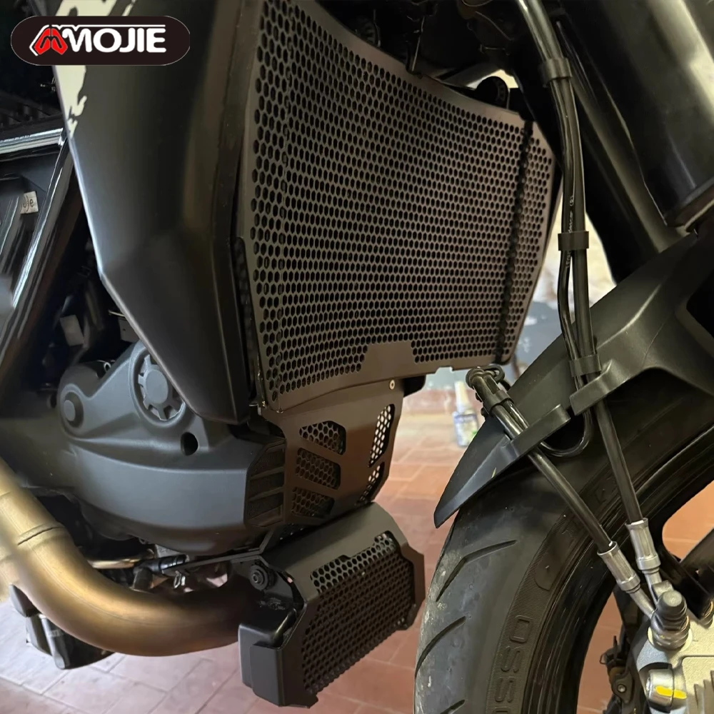 

For Ducati Hypermotard 950 SP RVE 2019 - 2025 Radiator Grille Guard Cover Oil Cooler Guard Engine Guard Protection Protector