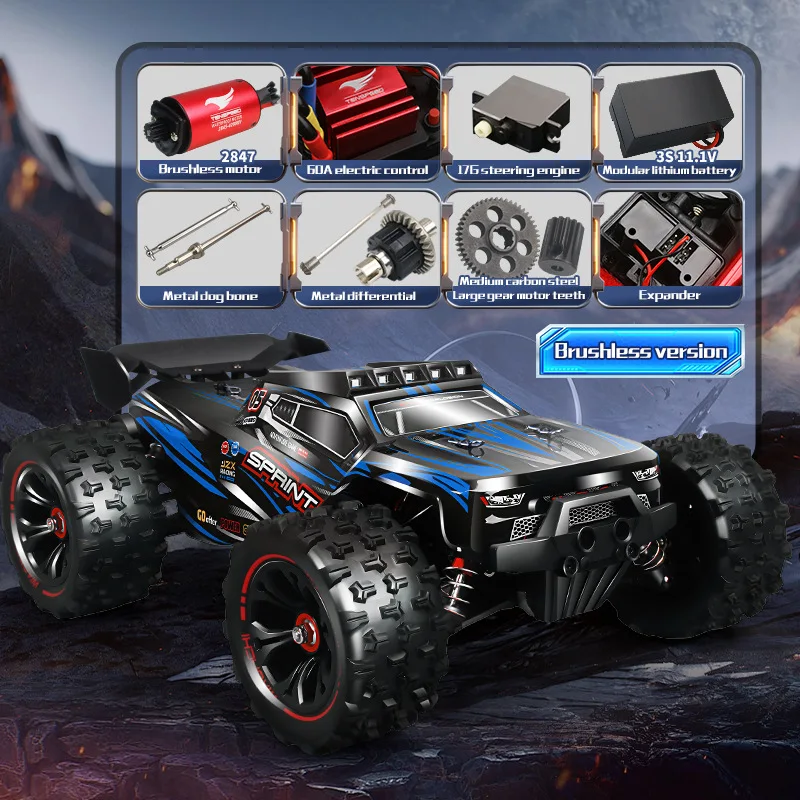9522 PRO 1:16 RC Auto Borstelloze 85KM/H Hoge snelheid Vierwielaandrijving Off-road Drift Professionele Raceauto Jongens Speelgoed VS 16101 PRO