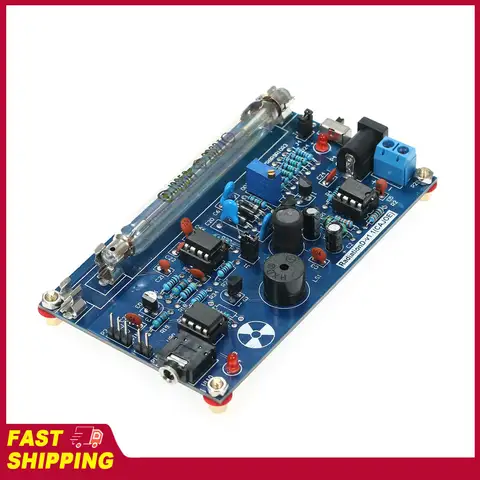 DIY Nuclear Radiation Detector Set Assembled Geiger Miller Tube System Geiger Counter Experimental Kit Compatible with Arduino