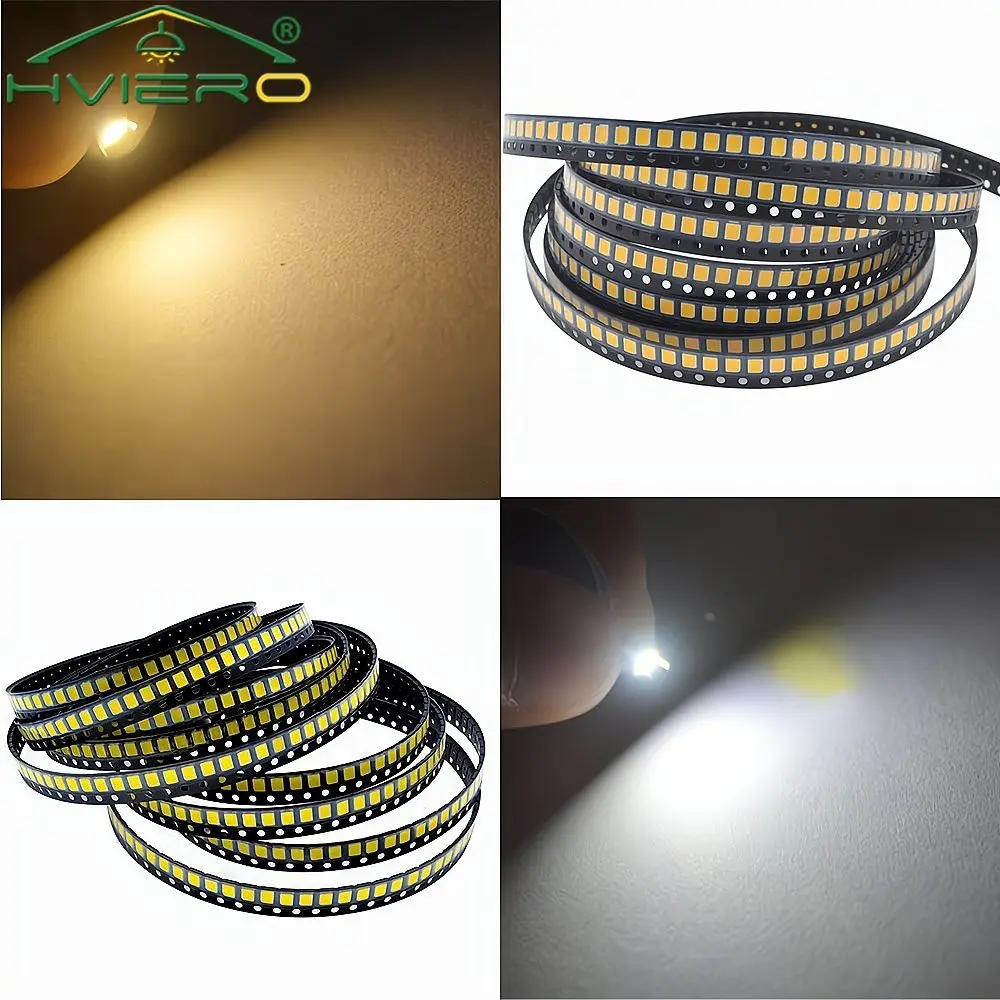 SMD LED, 레드, 옐로우, 화이트, 블루, RGB, 퍼플, 핑크 발광 다이오드 조명 분위기, 2835 5730 3020, 100 개, 3.3V