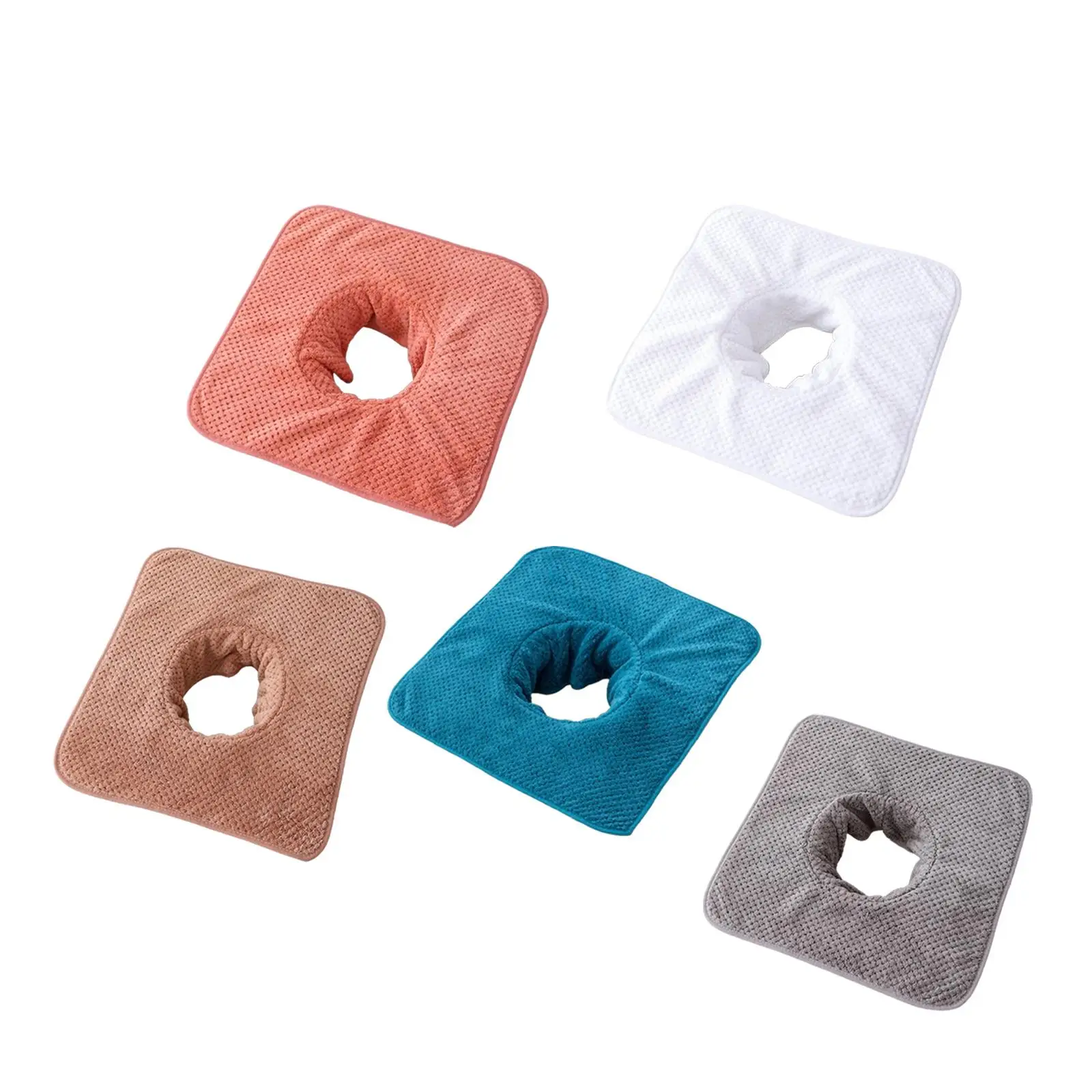 Massage Table Face Hole Towel Face Towel, Comfortable,Lightweight, Beauty Towel,Soft,Massage Towel for Salons Beauty Spas