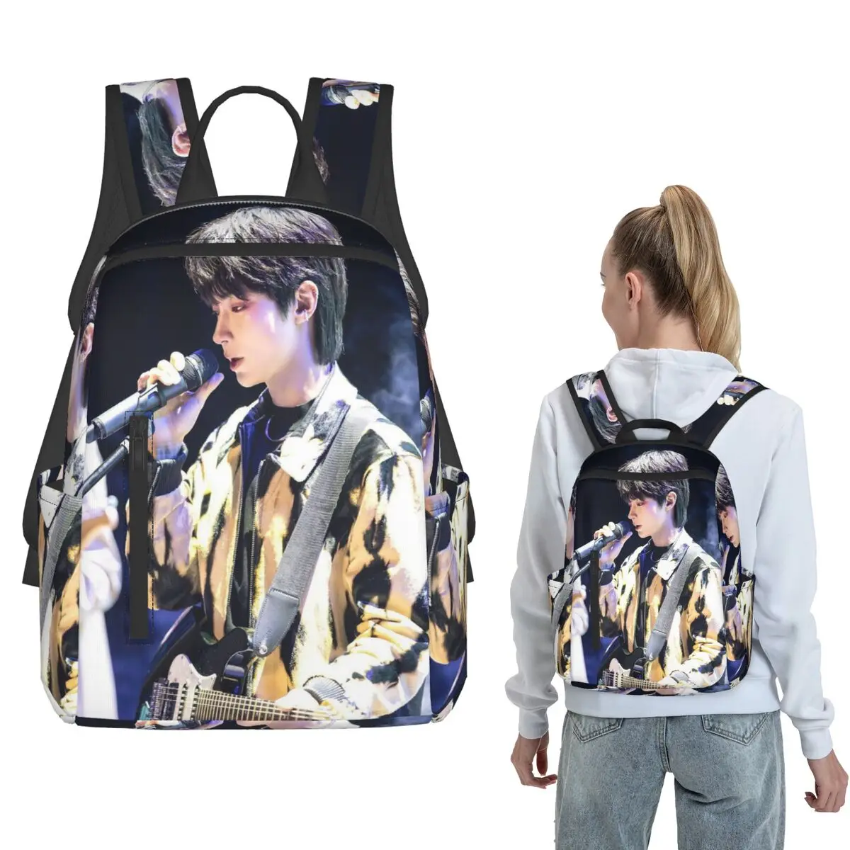 Hwang In Yeop Actor Korean Backpack Daypack Boys Girls BookBag School Bag Shoulder Bags for Men Women