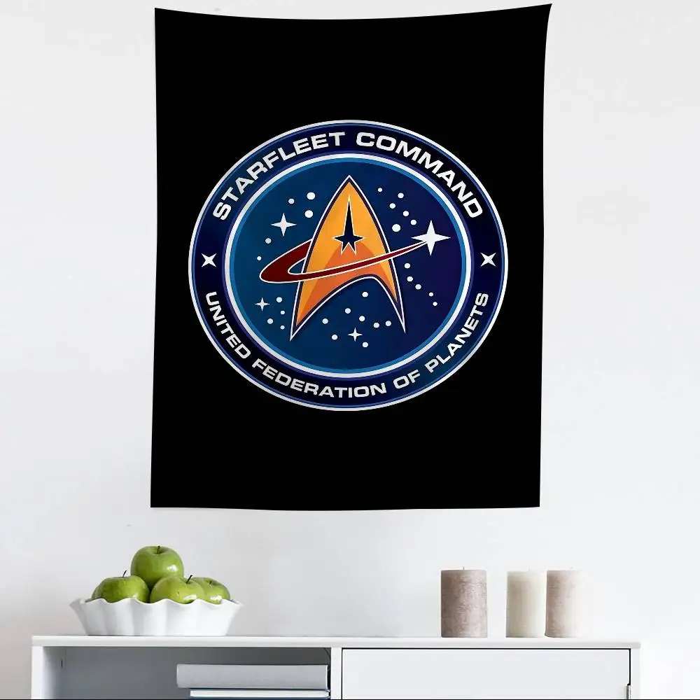 Star T-Treks logo Printed Large Wall Tapestry Hanging Tarot Hippie Wall Rugs Dorm Art Home Decor
