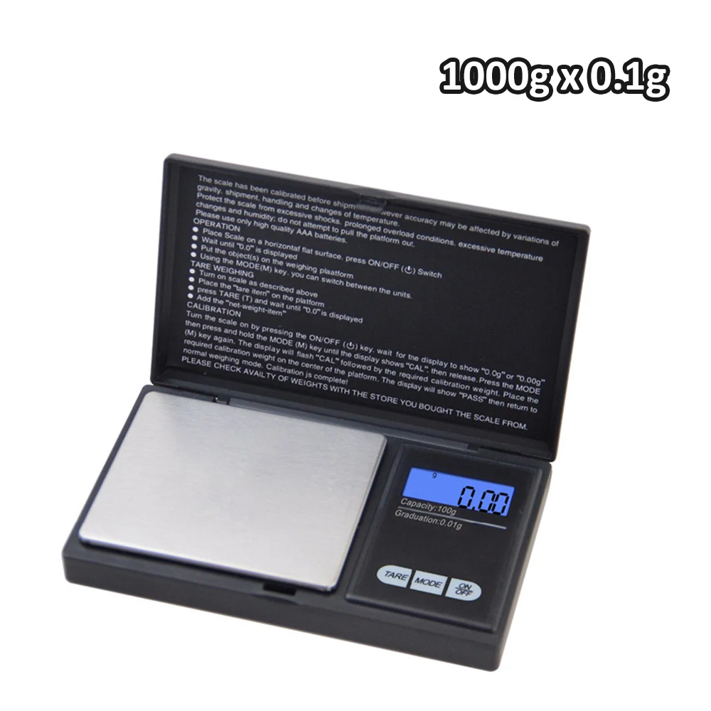 0,01g Schmuck Mini Edelstahl Elektronische Waage Digitale Taschenwaage Gold Gramm Balance Waage Tragbare Taschenwaage