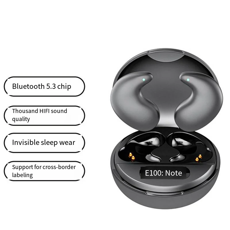 YYK-790 Sleep Earbuds V5.3 Wireless Noise Reduction Side Sleep Earbuds Built In Microphone Music Earphones For Side Sleeper