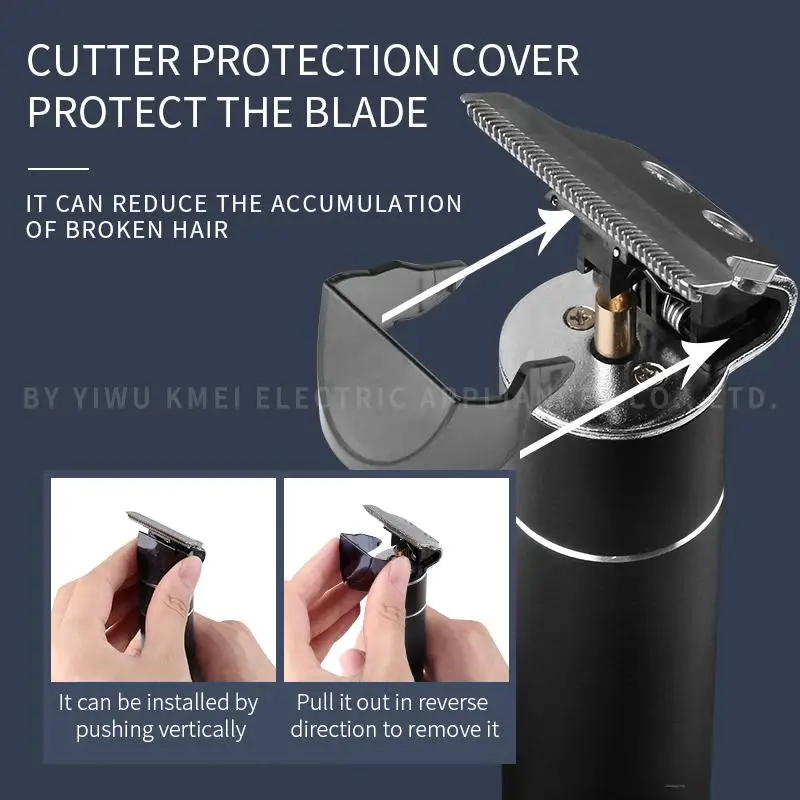 0mm Cordless Close Cutting T-blade Trimmer KM 1943 Type-C Kimi Shaver Mower Household Zero Gapped Hair Clipper Finishing Machine