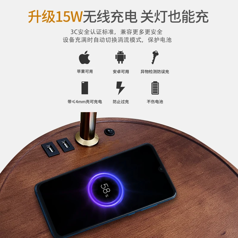 مصباح الصيد مصباح أرضي غرفة المعيشة الشمال ضوء غرفة نوم فاخرة طاولة القهوة الجرف أريكة متكاملة مصباح أرضي عمودي #2