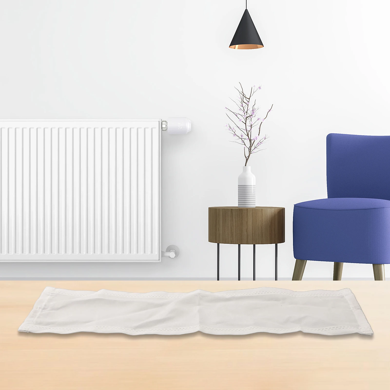 Radiator Dust Cover To Block Decorative Radiator Pad Built-in Magnet Fixed Length 30/40/60CM* Width 10CM Accessories Required