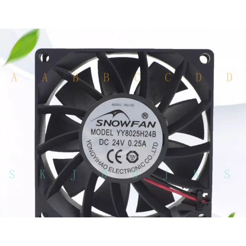 

M YY8025H24B DC24V 0.25A 8CM 2-wire cooling fan