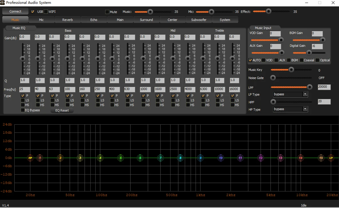 2026DSP Professionele Audio Karaoke Digitale Processor Audioprocessorapparatuur