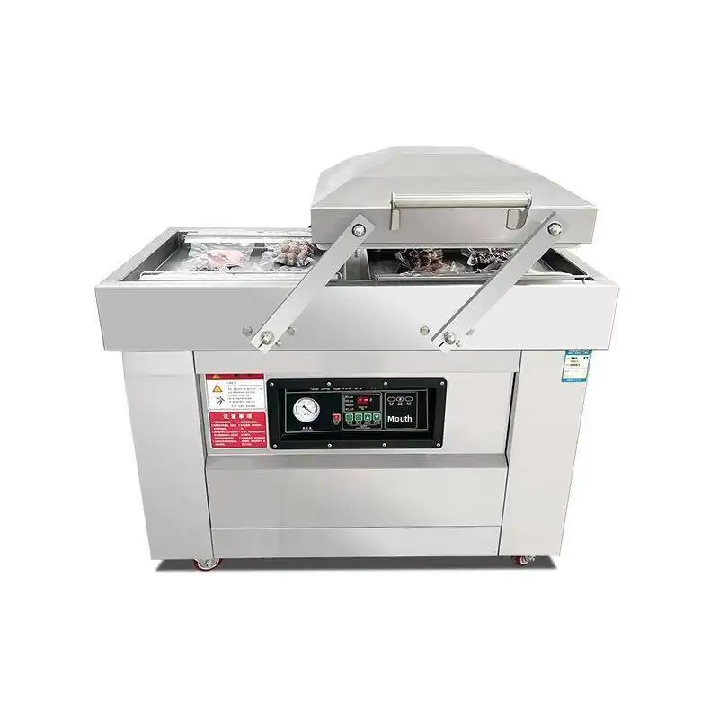 Double Chamber, Food Preservation, Sealing And Packaging Large Commercial Vacuum Machine Vacuum Sealing Machine