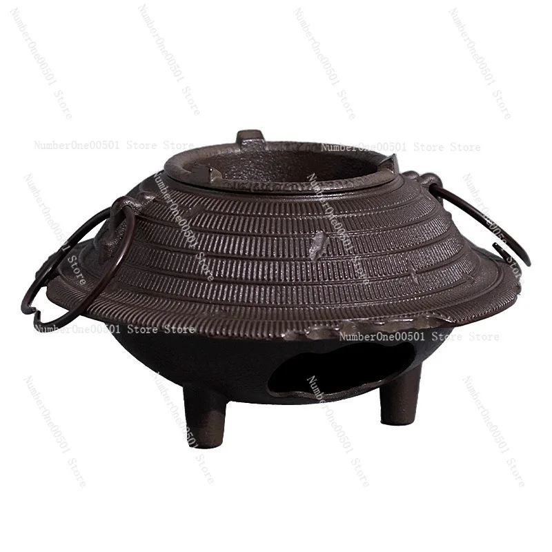 

Japanese Style Charcoal Tea Stove Indoor Boiling Tea Pot Set Iron Brazier For Heating Water Traditional Tea Ceremony Tools