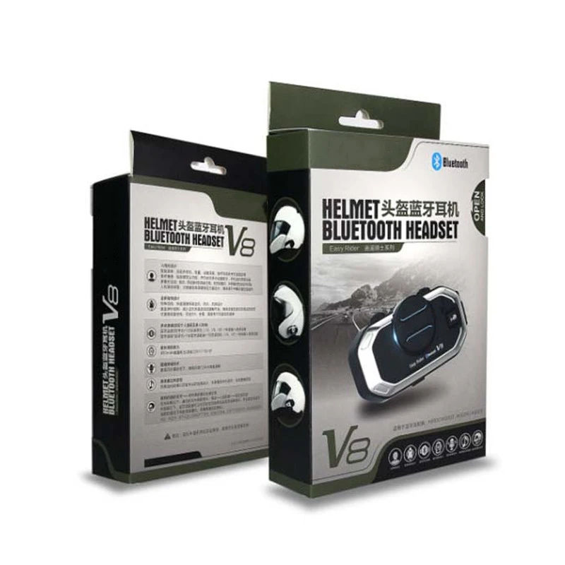 Easy Rider Vimoto V8 오토바이 헬멧 헤드셋 인터콤 Bluetooth 호환 다기능 인터폰