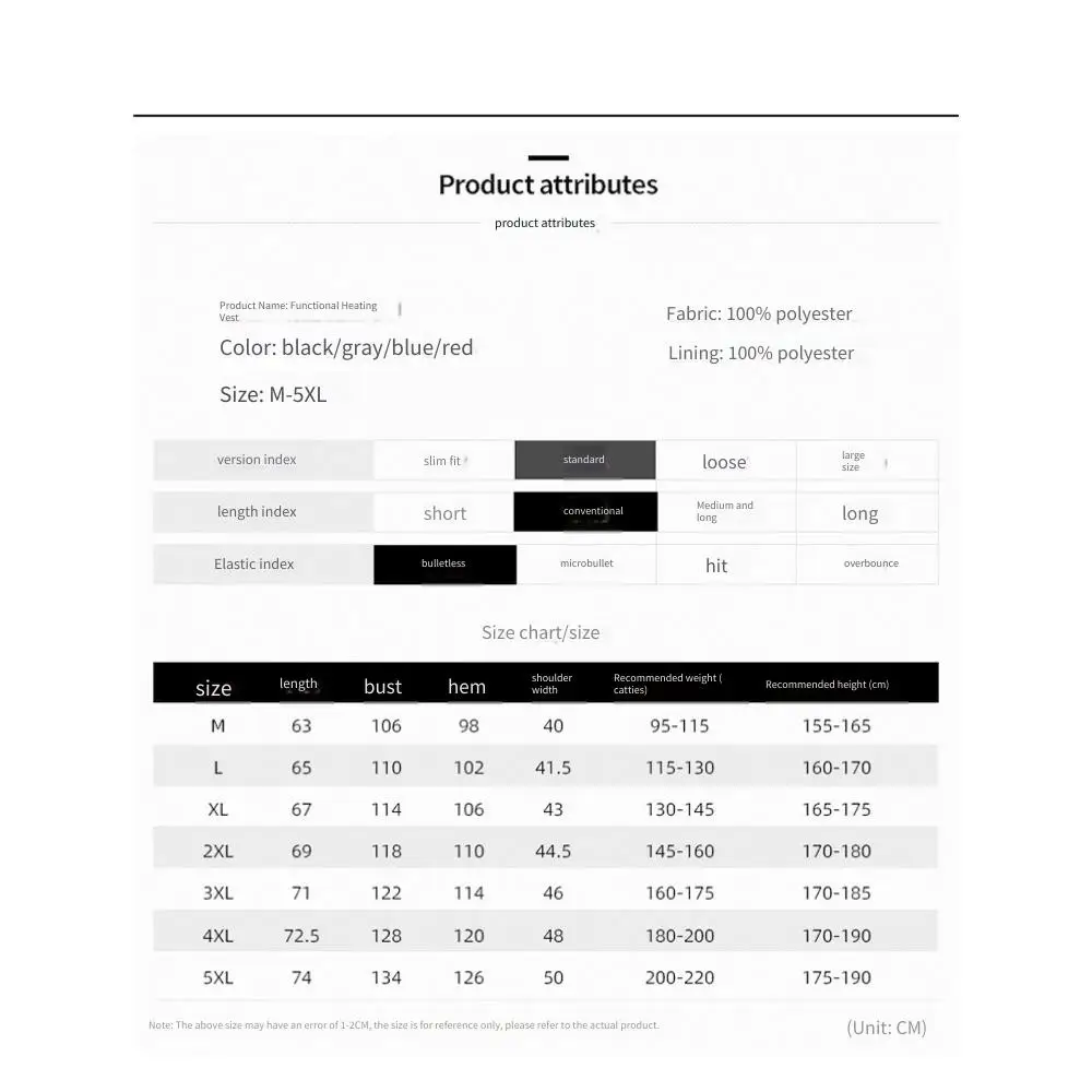 أحدث سترة تدفئة للرجال لعام 2025 3 مناطق تسخين صدرية كهربائية ذكية USB قابلة للشحن سترة دافئة حرارية للرياضات الخارجية #6