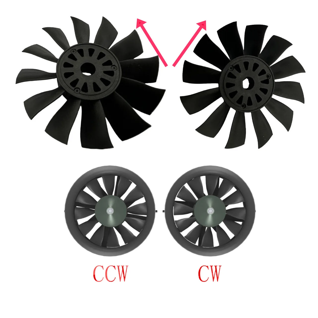 QX-MOTOR 90mm 12-łopatkowy wentylator kanałowy EDF CW CCW 3748 3758 6S 12S Silnik bezszczotkowy do zdalnie sterowanych części zabawek