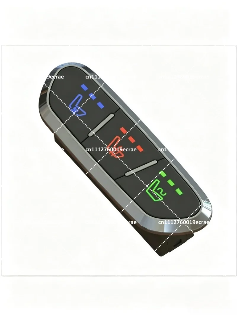 Three-Key Switch Four Holes Car Seat Ventilation Heating Massage Switch Modified Accessory