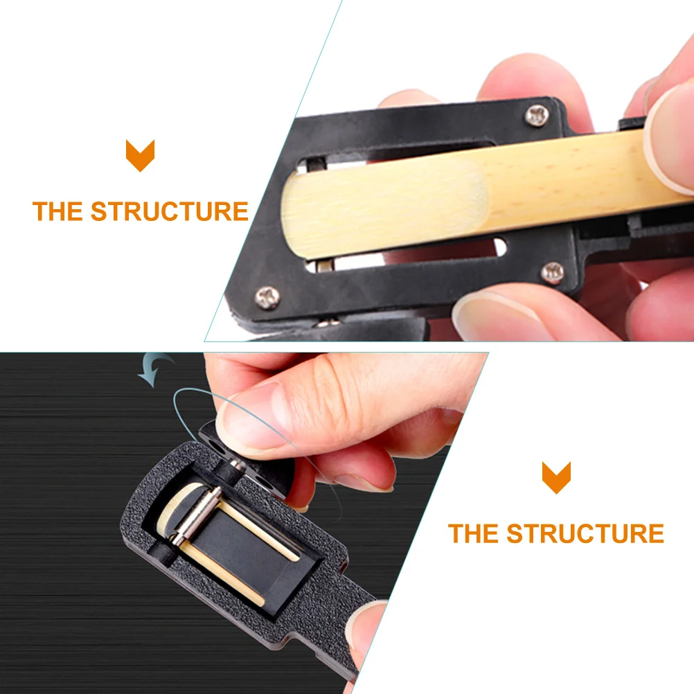 

Professional Sax Reed Trimmer Handmade Precision Tool Small Size Convenient Carry Replacement Reed Cutting Instrument Supply