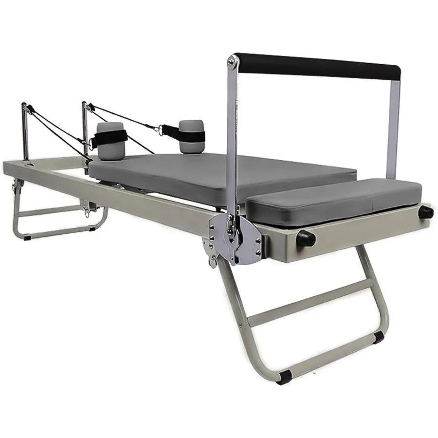 

Складной тренажер для пилатеса 77 с регулируемой высотой и углом наклона для домашних тренировок, черный, до 136 кг