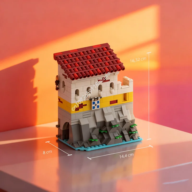 

454pcs MOC Armory Expansion Eldorado Fortress Model Building Toys Blocks DIY Creative Christmas Gifts Education Brick Birthday