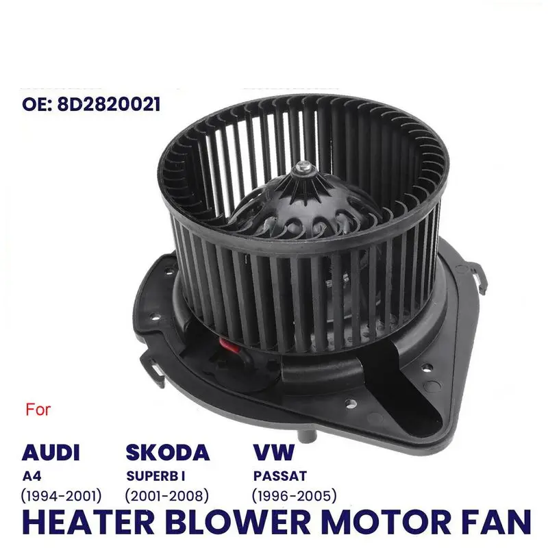 HEATER BLOWER MOTOR FAN FOR AUDI A4 95-01 VW PASSAT B5 96-05 SKODA SUPERB MK1