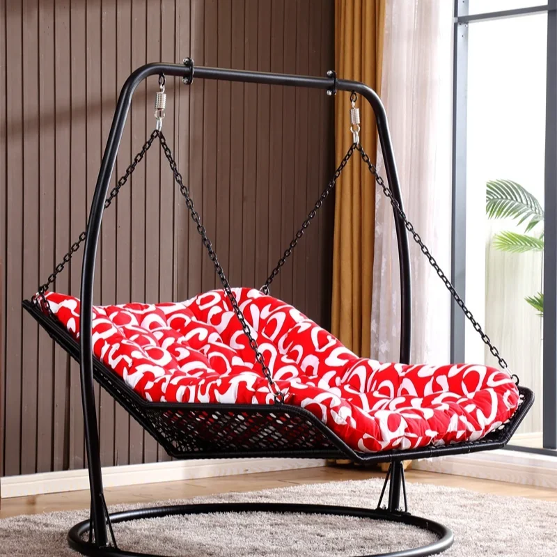 Rocking Reclining Chair Double Hammock Hammock Woven Rattan Outdoor Swing Hanging Chair Balcony Adult