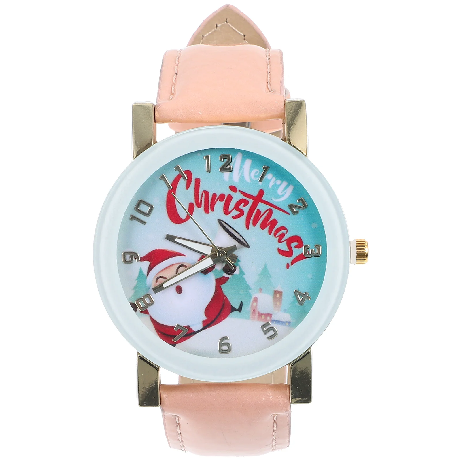 Reloj de diseño único Relojes para hombre Reloj de pulsera para mujer Relojes de pulsera de alce para hombre de Navidad rosado