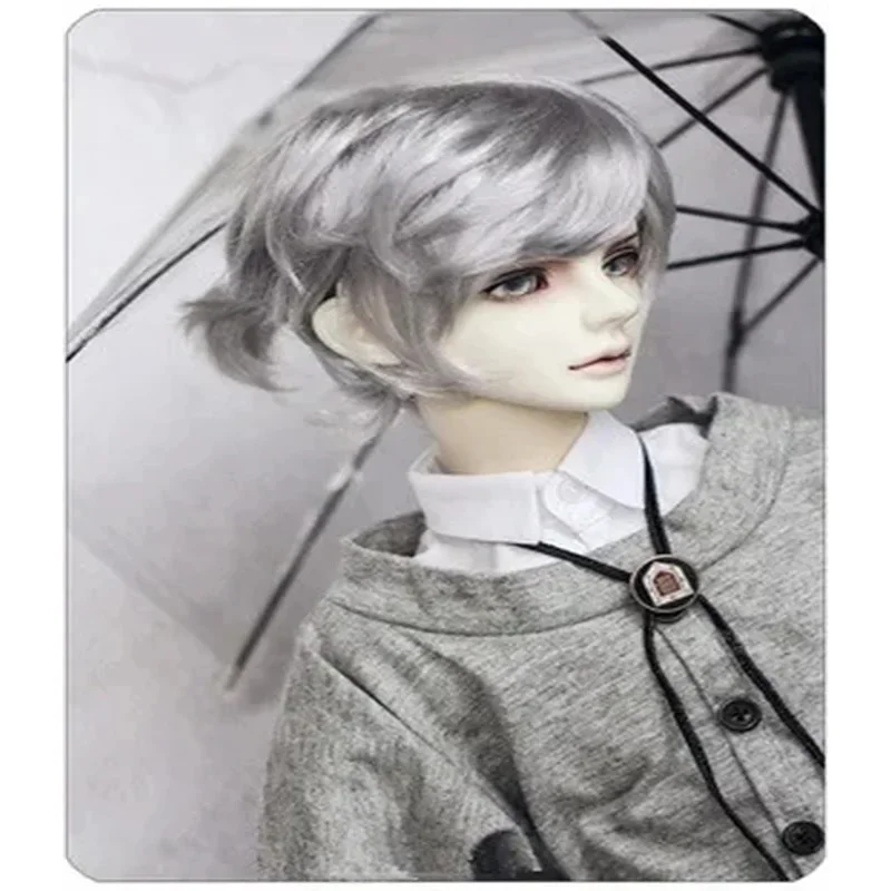 BJD دمية محاكاة الشعر مناسبة ل 1/31/41/61/8 حجم موضة محب وسيم مجعد ضفائر شعر الرجال حساسة تقليد الموهير