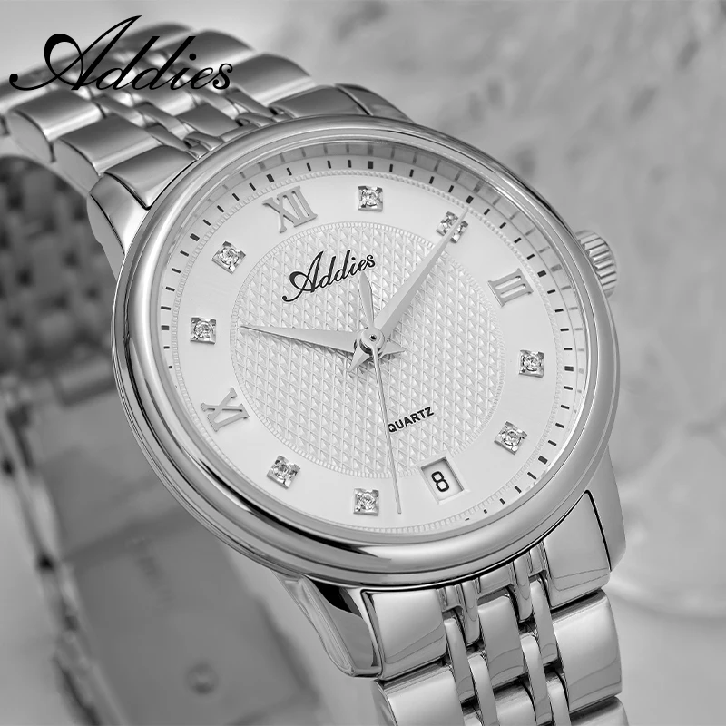 ADDIES Luxury Watch Women 5Bar Waterproof Sapphire Glass Crystal Women's Wristwatch Japan GM12 31MM 316L Stainless Steel Watches