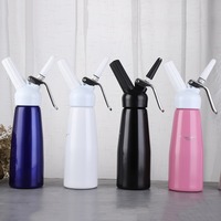 Professional 500ml Cream Whipper with 3 Nozzles Aluminum Whipped Cream Dispenser Cream Foamer DIY Bake Tools