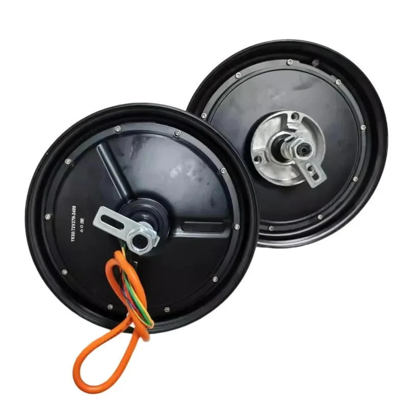 10 Inch Brushless Hub Motor 60 Degree Phase 800W-1500W,48V/60V/72V Drum or Disc Brake for High-Speed E-Moped,Scooter Upgrade