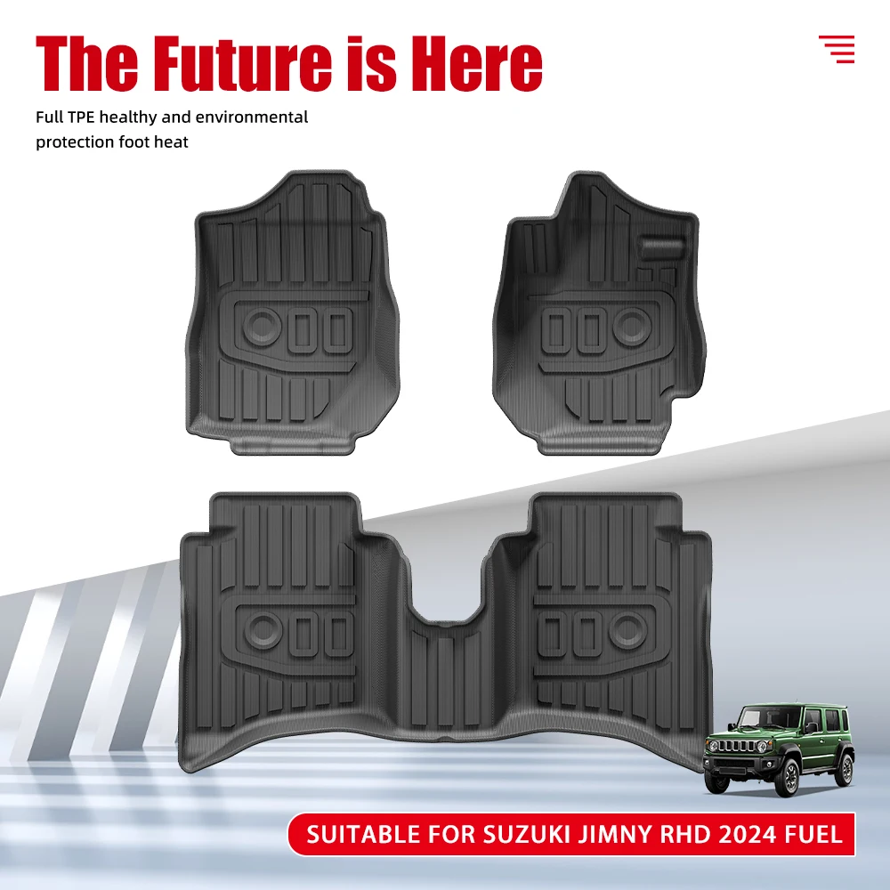 3D TPE Car Floor Mat Fuel LHD RHD for Suzuki Jimny 2019-2025 Waterproof Non-slip Car Mat