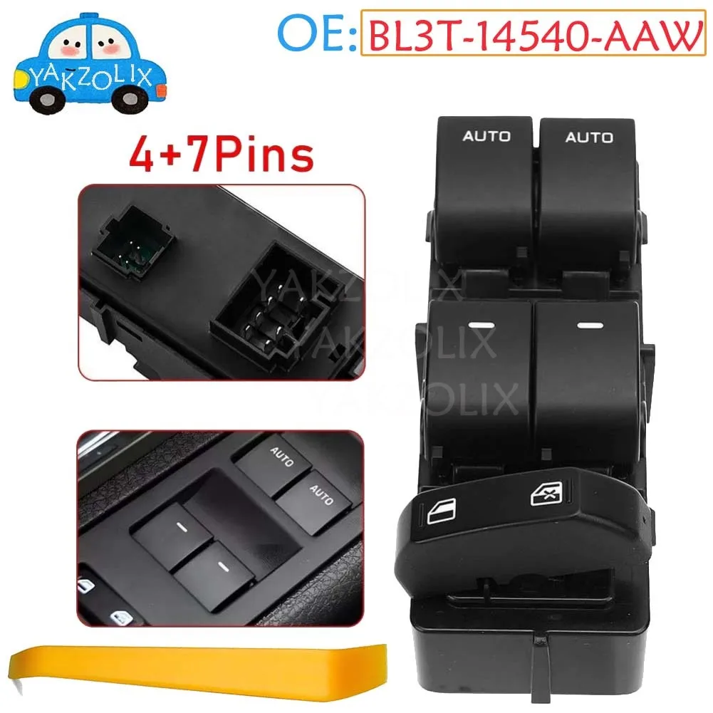 

For Ford F-150 F150 2010 2011 2012 2013 2014 Master Driver Side Electric Power Lifter Window Switch Button Parts BL3T-14540-AAW
